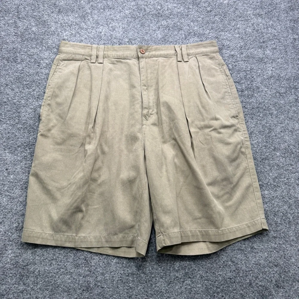 Tommy Bahama Relax Pleated Shorts Mens 35 Tan 9